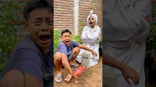 Labubu Jadi Pocong Gentayangan 😱 funny comedy labubu [upl. by Adlee]