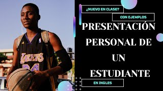 presentación personal en ingles de un estudiante ejemplos 【 2023 】✅ [upl. by Ioves]