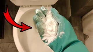 How To Remove Hard Water Stains From Toilet Bowl 💥 GENIUS Cleaning Motivation [upl. by Reeta]