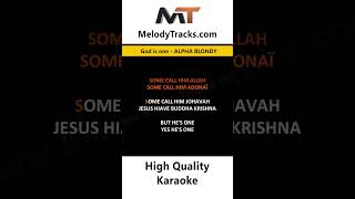 God is one Karaoke ALPHA BLONDY englishkaraoke melodytracks [upl. by Rauch]