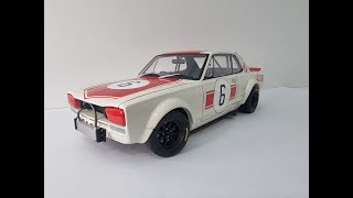 AUTOART NISSAN SKYLINE GTR KPGC10 1971 JAPAN GP WINNER 6 KUNIMITSU TAKAHASHI 118 DIECAST MODEL [upl. by Woolley]