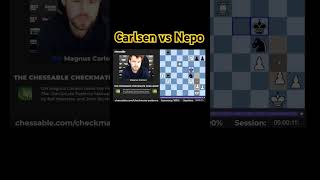 Carlsen vs Nepo chess chessendgame puzzle magnuscarlsen checkmatepuzzles chessgame [upl. by Zedekiah]