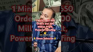 1 Mints mein 650 Orders and 200 Million Profit invest nifty trading news viralvideo shorts [upl. by Eudosia]