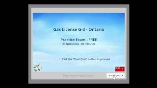 Gas Technician  Ontario  G3 Certificate  30 questions  TSSA CSA Standard  2024 [upl. by Anawd]