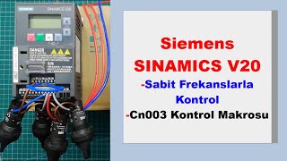 Siemens SINAMICS V20 Sabit Frekanslarla Kontrol [upl. by Rosalie122]