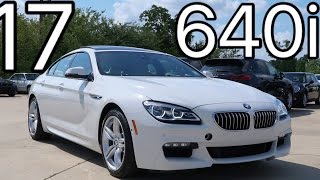 2017 BMW 6 Series 640i Gran Coupe REVIEW Start Up Exhaust [upl. by Haile]