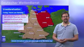 12072024 Unwetterinformation  Deutscher Wetterdienst DWD [upl. by Neetsyrk]