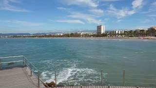 Salou Beach In Spain 19 May 2016 [upl. by Cantu778]