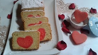 PLUMCAKE CON CUORE  Ricette di San Valentino RICETTA SEMPLICE E VELOCE [upl. by Anson]