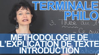 Méthodologie de lexplication de texte  introduction  Philosophie  Terminale  Les Bons Profs [upl. by Ykcaj661]