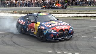 Sarajevo Red Bull ShowRun  F1 RB7 V8  BMW M4  KTM 990 DUKE [upl. by Korff]