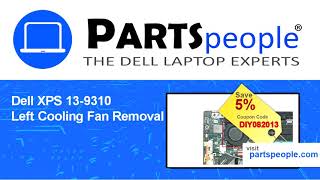 Dell XPS 139310 P117G002 Left Cooling Fan HowTo Video Tutorial [upl. by Azile938]