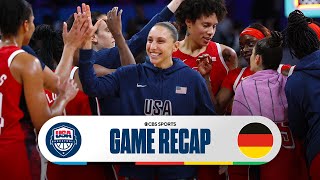 Team USA Womens Basketball DEFEATS Germany in 2024 Olympics Win Group C I CBS Sports [upl. by Inglebert]