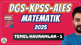 Temel Kavramlar  1 Video  DGSKPSSALES Matematik  2025 [upl. by Ymar]