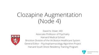 Clozapine Augmentation for TreatmentResistant Schizophrenia [upl. by Gene]