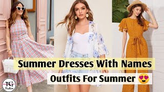 Summer Dresses 2024 Summer Outfit Ideas Summer Dress For WomenTypes Of Summer Dresses With Names [upl. by Sargent78]