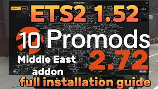 How to Download amp Install Promods 272 in ETS2 152  Middle East Addon Cabin Full Guide ets2 [upl. by Kaden]