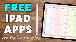 Best FREE Digital Planning Apps for iPad in 2021 [upl. by Klockau878]