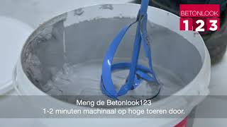 Betonlook123 aanbrengen instructievideo [upl. by Ynohtnaeoj]