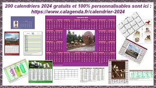 Calendriers 2024 [upl. by Knick675]