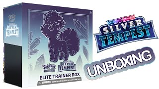 Unboxing Pokemon Sword amp Shield Silver Tempest Elite Trainer Box Can We Pull a Secret Rare [upl. by Saberhagen227]