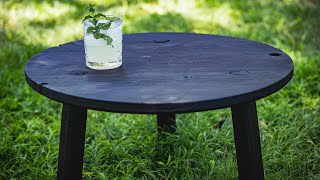 Cedar Outdoor Table with Shou sugi ban Finish [upl. by Albarran]