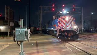 The Complete Metra Evening Rush Hour On The Alternate Schedule At Galewood On January 4 2024 [upl. by Anahsed]