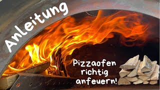 Pizzaofen richtig anfeuern Tipps und Tricks🔥 [upl. by Ecirahs]