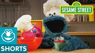 Sesame Street Cranberry Muffins  Cookie Monsters Foodie Truck [upl. by Meeka]