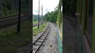 Abfahrt einer historischen Schmalspurbahn im Höllental [upl. by Yalonda]