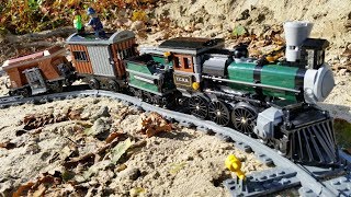 Lego Train Beach Cowboy 🚂🚃🚃🚃  Werbung [upl. by Alyehs]