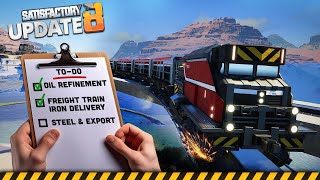 This factory NEEDED its own RAIL LINE  Lets Play Satisfactory [upl. by Fiske]