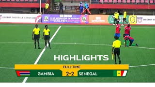 Gambia 2 vs 2 Senegal CAF U20 Africa Nations Cup Qualifier 2025 Full Time Highlights amp Goals [upl. by Knarf584]