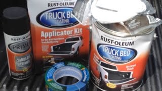 2005 Chevy Colorado RustOleum Rollon Bed Liner review full video [upl. by Aiza]