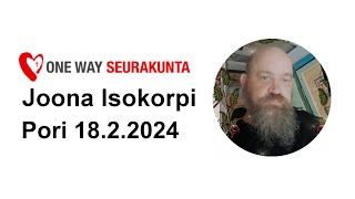 Joona Isokorpi Armolahjat profetaalisuus 1822024 [upl. by Eicirtap959]