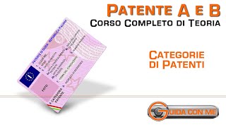 Categorie di patenti di guida  Teoria patente B [upl. by Eelsel]