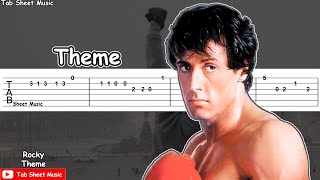 Rocky  Theme Gonna Fly Now Guitar Tutorial [upl. by Fern]