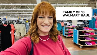 FAMILY OF 13 WALMART HAUL [upl. by Arabella704]