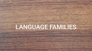 Language Families [upl. by Riti]