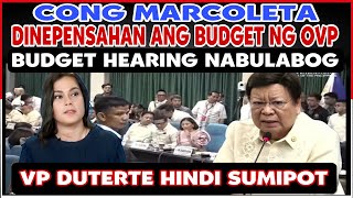 CONG MARCOLETA DEFEND OVP BUDGET HEARING NABULABOG [upl. by Wilone]