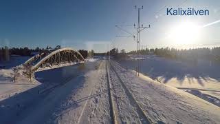 Hyttåkning Malmbanan KirunavaaraGällivare  Cabride Malmbanan [upl. by Yeltrab701]