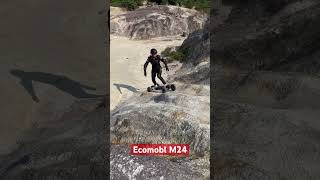 Big tire offroad electric skateboard conquers any terrainm24 ecomoblskateboard offroadboard [upl. by Iila]