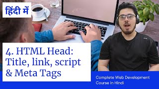 HTML Tutorial Title Script Link amp Meta Tags  Web Development Tutorials 4 [upl. by Ellord273]