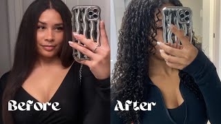 Straight to Curly  Bring Your Curls Back How to Revert Your Hair To Curly In One Wash [upl. by Hanoy]