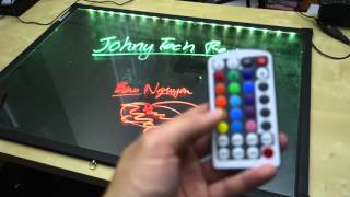 Homdox LED Controlled Neon Dry Erase Board REVIEW [upl. by Livingstone]