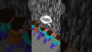 Bedrock prisonminecraft minecraftanimation minecraftmemes minecraftmemeanimation reels [upl. by Enilada]