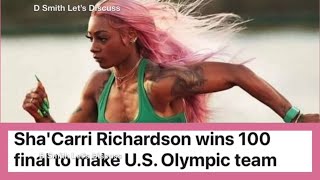 Reaction To ShaCarri Richardson Making The Olympic Team [upl. by Freddy800]