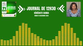 JOURNAL DE 12H30 BENEDICTE KANDA 10 12 24 [upl. by Yeldahc]