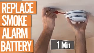 How to Change a Smoke Alarm Battery under 1 Min [upl. by Teiv567]