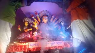 Maa er Vasan er muhurto camera bondhi2k24durgapuja durgapuja2024 [upl. by Irak]